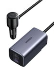 UGREEN 130W Chargeur Allume Cigare USB C GaN PD3.0 QC 4.0 PPS Chargeur Voiture Rapide 4 Ports Compatible avec iPhone 16 Plus Pro Max 15 MacBook Pro Air M3 M2 M1 Galaxy S24 Ultra Plus iPad Pro Air