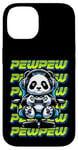 Coque pour iPhone 14 Graphique de jeu vidéo Panda Pew pour hommes, garçons, femmes, enfants