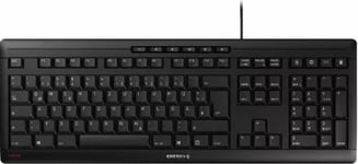 CHERRY STREAM keyboard Office USB QWERTZ Czech Slovakian Black