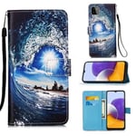 Samsung Galaxy A22 5G      Designer PU Case      SeaWave