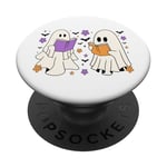 Livres de lecture sur les fantômes, bibliothèque d'Halloween, livre pour enseignants, Worm Boo PopSockets PopGrip Interchangeable