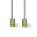 Nedis Cat 8.1 netværkskabel | S/FTP | RJ45 Han | RJ45 Han | 15.0 m | Runde | LSZH | Grå | Label