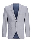 JACK & JONES Men's Jprsolaris Blazer Sn Suit Jacket, Troposphere/Checks: Super Slim fit, 44R