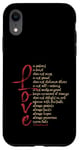 Coque pour iPhone XR 1 Corinthiens 13 verset biblique Love is Patient Love is Kind