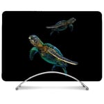 Coque Intégrale Pour MacBook Pro Touch Bar 13.3 Animal Tortue Noire multicolore