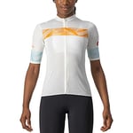 CASTELLI 4522061-065 FENICE Sweat en Jersey pour Femme Ivoire/Pop Orange Sky Light XL, Elfenbein-/Pop-Orange-Sky-Licht, XL