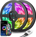 30M RGB LED Strip Lights - Music Sync, App & Remote Controlled, Color Changing