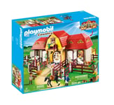 Playmobil 5221 - Haras Avec Chevaux Et Enclos