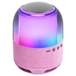 Mars Gaming MS-FLOW, Enceinte Bluetooth Portable 15W, Orbilight RGB 360°, 57mm DeepBass Driver, Bluetooth 5.3 et MicroSD, Rose