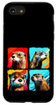 iPhone SE (2020) / 7 / 8 Otter Pop Art Colorful Drawing Painting Case