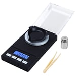 Smart Weigh Mini Balance de Precision Bijoux, 50g/0.001g, Lisibilité de 0.001g, Milligramme Balance de Bijoux avec Fonction de Tare Incluse, Acier