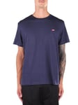 Levi's Men's Ss Original Housemark Tee-Core Chesthit Logo T-Shirt, Cotton + Patch Dress Blues, S