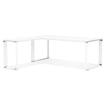 Bureau d'Angle Design "Hovik" 200cm Blanc