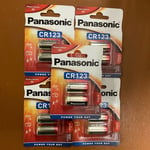 10 x PANASONIC CR123A 3V LITHIUM PHOTO BATTERY 123 CR123 DL123 CR17345 CAMERA