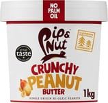 Pip & Nut - Crunchy Peanut Butter 1kg | Natural Nut Butter, No Palm Oil, No High