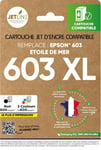 Pack de cartouches jet d'encre - 603 XL - Noir + Couleurs JETLINE