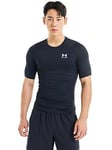 Under Armour Heat Gear Armour Comp T-Shirt - Black/White