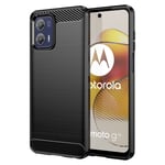 Motorola Moto G73 5G Kol Texturerat Skal - Svart