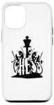 Coque pour iPhone 12/12 Pro Joueur d'échecs, design d'échecs