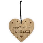 Personalised Valentines Gift For Him Her Engraved Heart Boyfriend Girlfriend