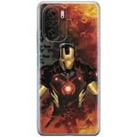 ERT GROUP Coque de téléphone Portable pour Xiaomi MI 11i/ REDMI K40/K40 Pro/POCO F3/ F3 Pro Original et sous Licence Officielle Marvel Motif Iron Man 003, Coque en TPU