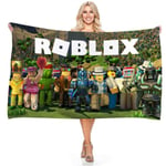 Roblox Mikrofiber Badhandduk Strand Semester Camping för Vuxna Barn B 75*150cm