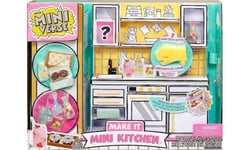 MGA's Miniverse Make It Mini Kitchen - Jeu de Cuisine DIY avec Lumière UV, Recette Mystère, Jeu en Résine et Mini-Gants de Cuisine Exclusifs - Non Comestible - Nécessite des piles - À partir de 8 ans