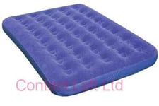 High Quality Deluxe Double Inflatable Camping Air Bed / Blue Highlander