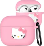 Coque souple en silicone pour Airpods 3 Motif dessin animé mignon pour Apple Airpod Air Pods 3e génération, motif personnages amusants et amusants pour filles, garçons, filles (KT)