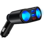 DC 5V 3. 1A Abs Double Chargeur USB 2 Voies Voiture Allume-Cigare Adaptateur séparateur de Prise,de DEBUNS