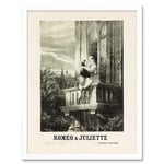 Romeo and Juliet French Advert Theatre Stage Play Shakespeare France Vintage Opera Poster Art Print Framed Poster Wall Decor 12x16 inch