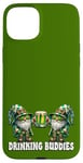 iPhone 15 Plus Green Gnomes In St Patricks Day Costume For Drinking Buddies Case