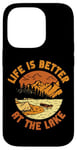 iPhone 14 Pro Rowing Row Boat Retro Vintage Life Is Better At The Lake Case