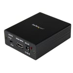 StarTech HDMI® to VGA Video Adapter Converter with Audio - HD to VGA Monitor 1920x1200 1080p - HDMI to VGA HD15 (HDMI2VGA) - videokonverter - svart