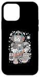 Coque pour iPhone 12 mini Guitare robot drôle