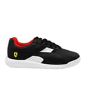 Puma Podio Tech Scuderia Ferrari Black Low Lace Up Mens Trainers 305661 02 - Size UK 6.5