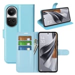 OPPO Reno10 5G PU Wallet Case  Light Blue