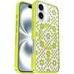 Coque OtterBox Symmetry Series Clear MagSafe pour iPhone 16, Antichoc, Anti-Chute, Fine, supporte 3X Plus de Chutes Que la Norme Militaire, Transparent/Jaune