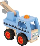 Small Foot Dépanneuse en Bois FSC® 100%, Voiture de Jeu avec Grue Mobile, dès 18 Mois, 12446