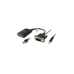 Adaptateur vga mâle vers hdmi femelle avec prise audio 3,5 equip 119038