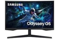 Samsung Ecran PC Odyssey G55C 32’’, 165Hz , 1ms, Dalle VA Incurvée 1000R, QHD : 2560x1440, 2500:1,HDR10, AMD FreeSync, Auto Source Switch +, Pied Ajustable, DisplayPort, HDMI
