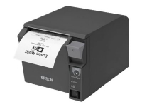 Epson TM T70II - Kvittoskrivare - termisk linje - Rulle (7,95 cm) - 180 x 180 dpi - upp till 250 mm/sek - USB 2.0, LAN, Bluetooth - kniv - svart