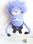 Minions Despicable Me Purple Evil Minion Soft Plush Toy with Tag 11 inch