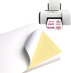 Vinyle Imprimable Papier Autocollant,30Pcs Feuilles De Papier Autocollant, Autocollant En Vinyle Imprimable, Papier Autocollant En Vinyle,Papier Autocollant Imprimante,Étiquette Adhésif Imprimable