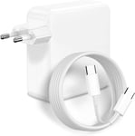 Chargeur Mac Book Pro-Chargeur Usb C 100W Pour Macbook Pro 16, 15, 14, 13 Pouces, Macbook Air 13 Pouces, Ipad Pro 2021/2020/2019/2018 Et Tous Les Appareils Usb C,Adaptateur D'Alimentation Usb C À C