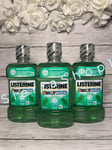 3 x Listerine Smart Rinse Mouthwash for Kids 6+ Mild Mint 250ml Sugar Free