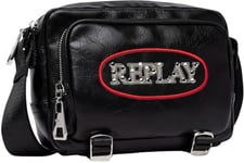 Replay Women's Fw3644 Shoulder Bag, 0098 Black, UNIC