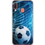 Samsung Galaxy A20e Transparent Mobilskal Fotboll