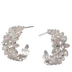 Lily and Rose Laurel hoops earrings - Silver Silver