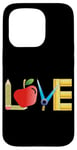 Coque pour iPhone 15 Pro Love Apple Pencil Règle pour enseignant école